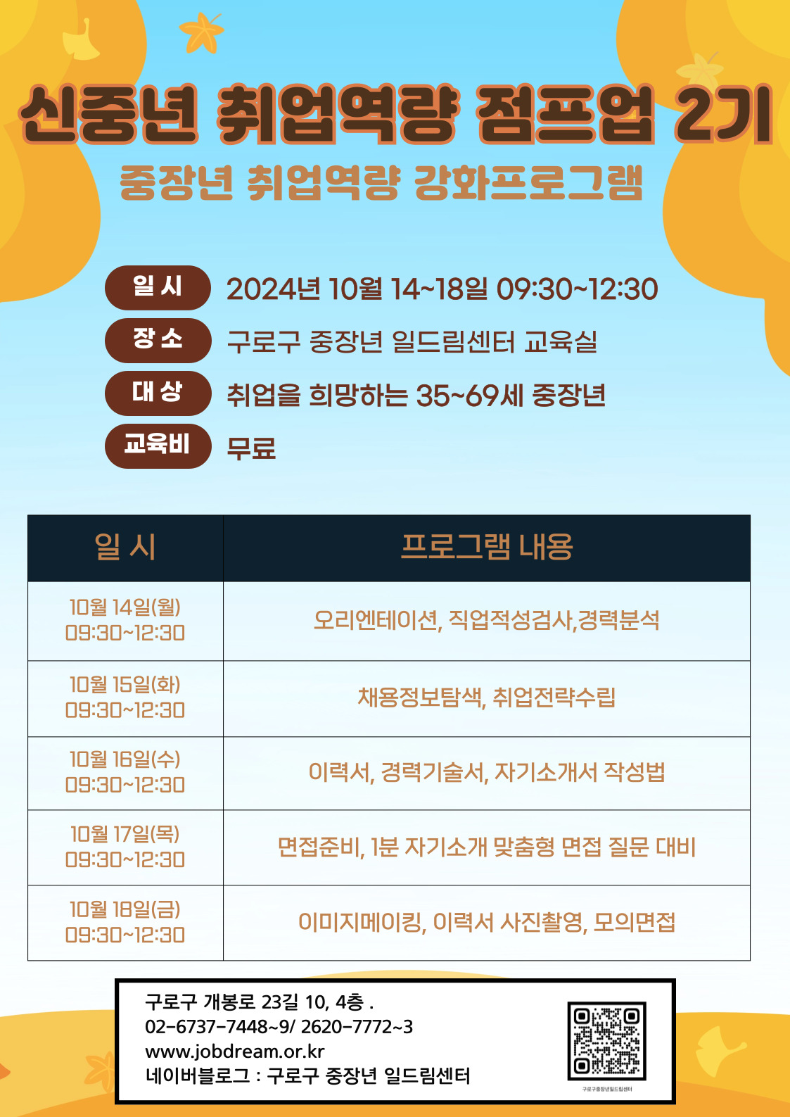 구로구청 중장년 일드림센터